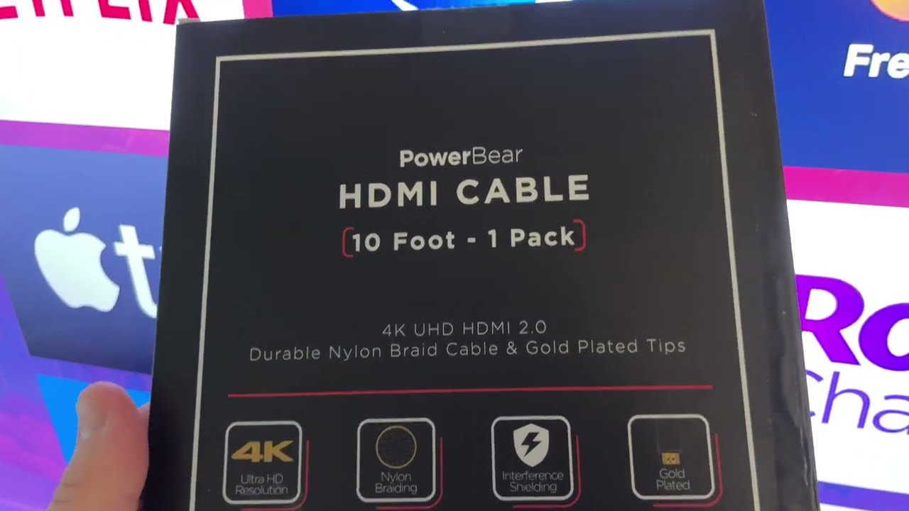 Great Value 4K HDMI Cable (by PowerBear on Amazon)