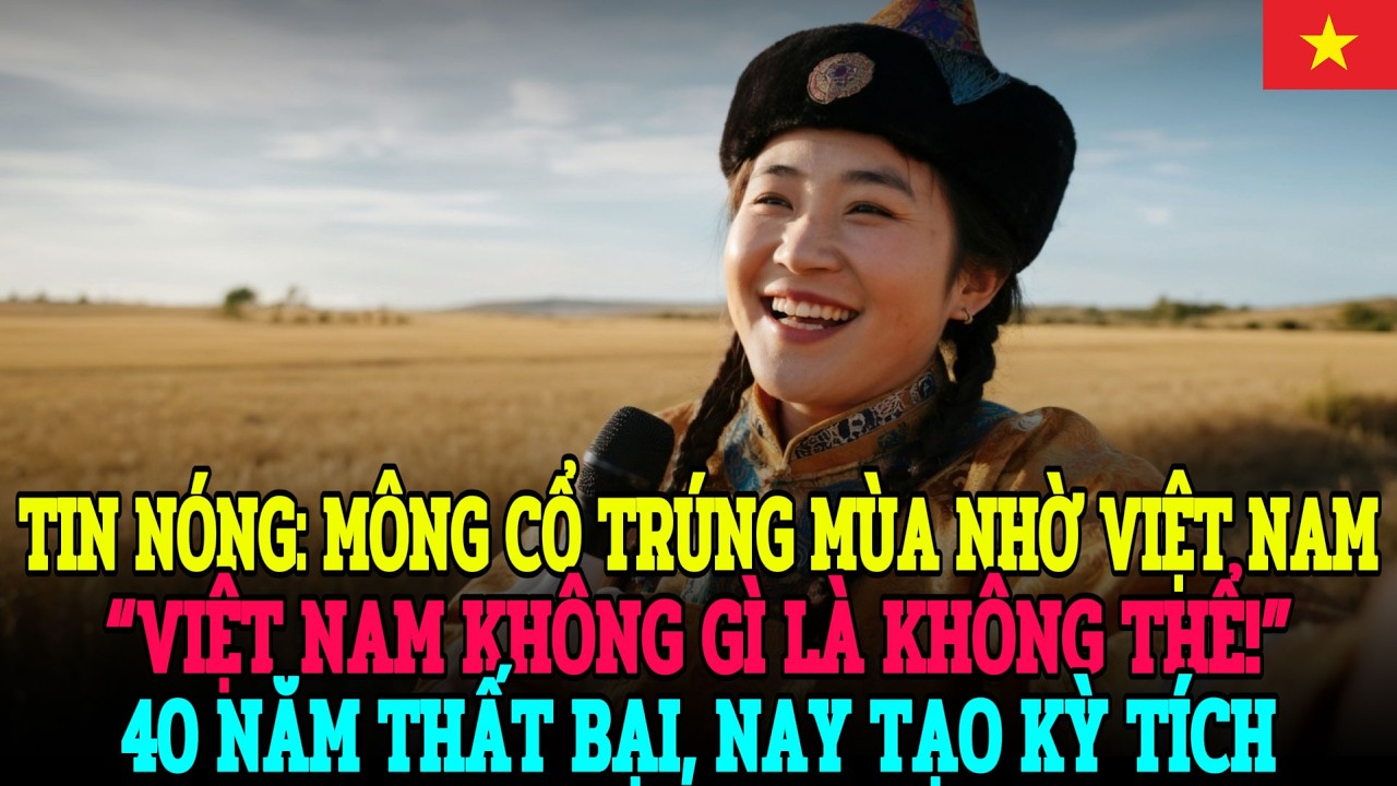 40 NĂM TRỒNG LÚA THẤT BẠI Ở MÔNG CỔ, VIỆT NAM CHỈ 6 THÁNG ĐÃ THÀNH CÔNG, GÂY CHẤN ĐỘNG THẾ GIỚI!