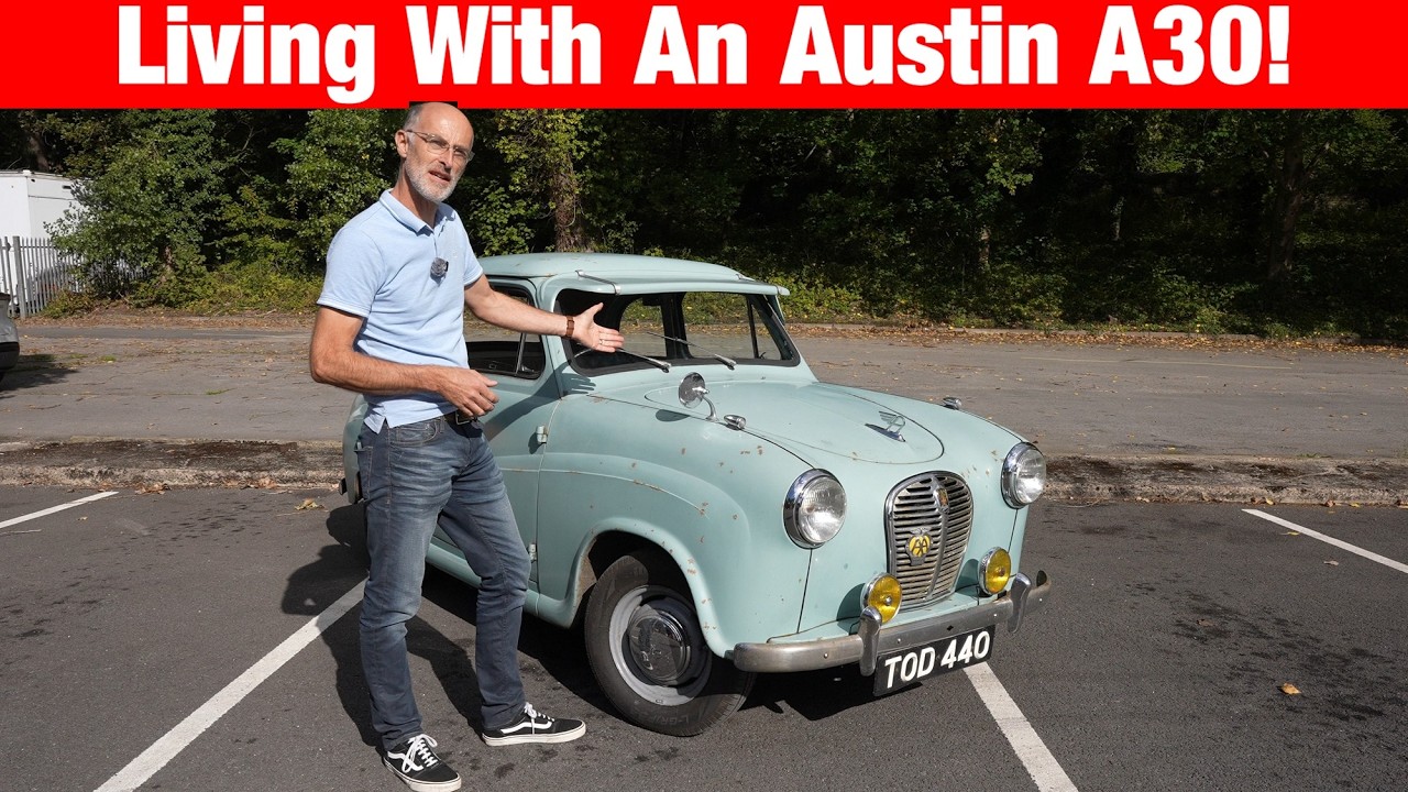 30 л.с., барабанные тормоза, БЕЗ ОТОПЛЕНИЯ! Жизнь с Austin A30 1950-х годов!