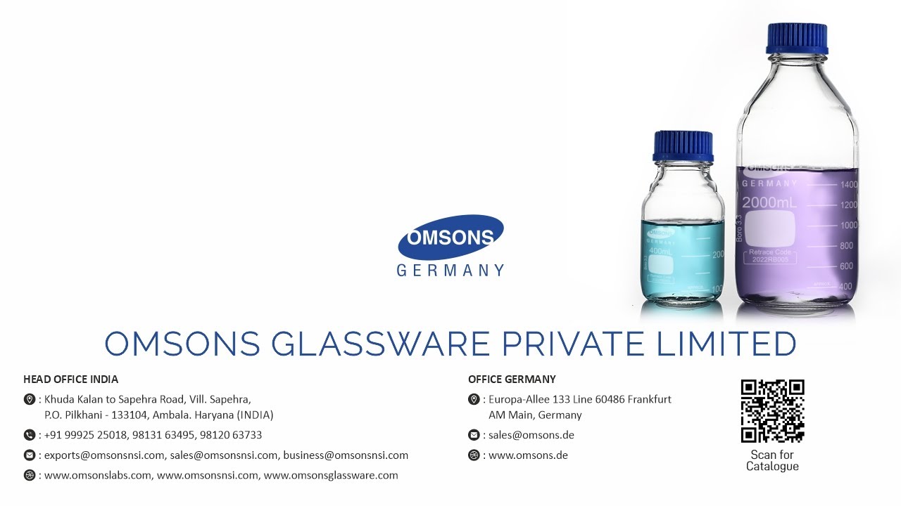 Reagent Bottles Packaging - Omsons Glassware