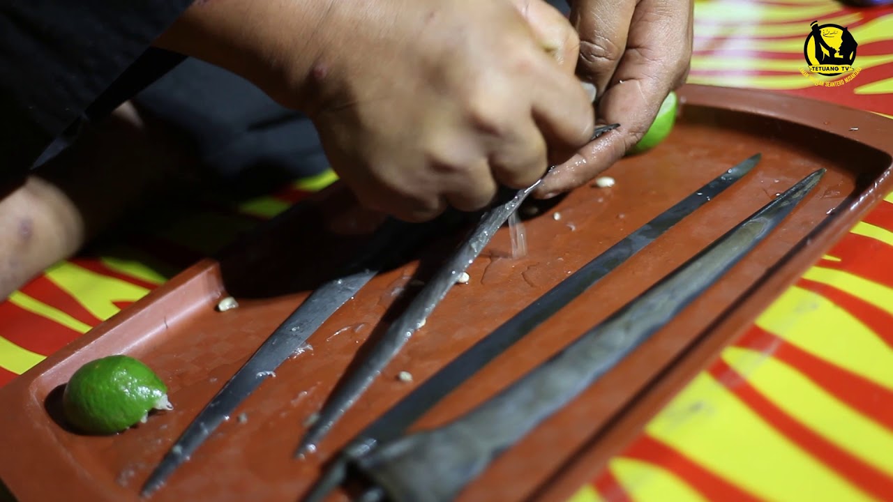 tutorial cara cuci dan pantang larang cuci keris oleh cikgu tajuri sidry