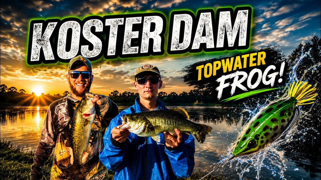 ⚡Topwater Bass Fishing⚡at Koster Dam WaterKloof Hengel oord⚡