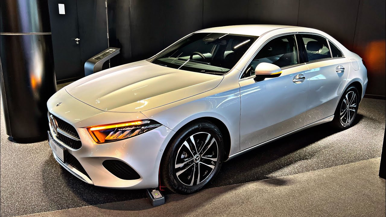 2023 New Mercedes-Benz A 200 A-Class Luxury Car White Color | exterior and interior details