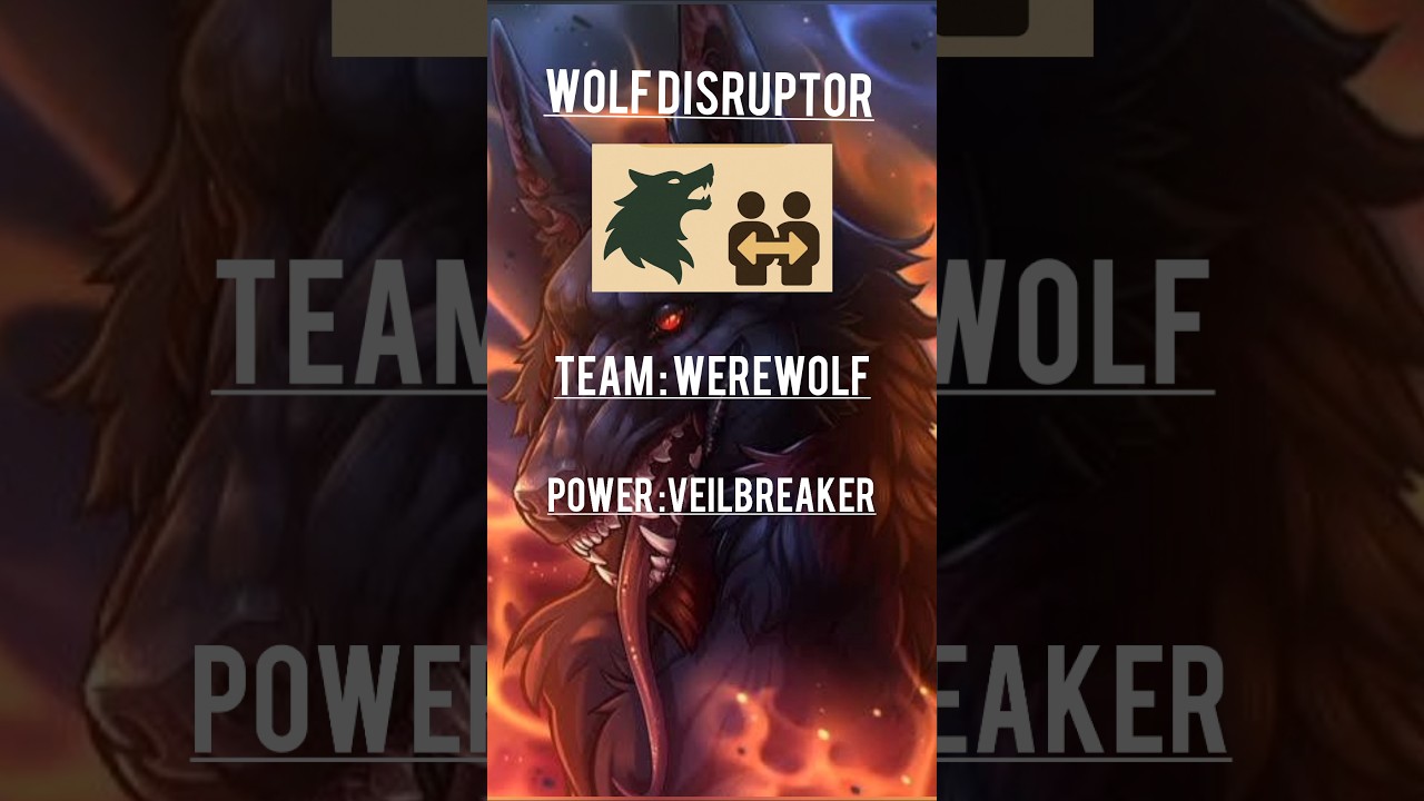 Wolf Disruptor #wolvesville #Fan Made Role