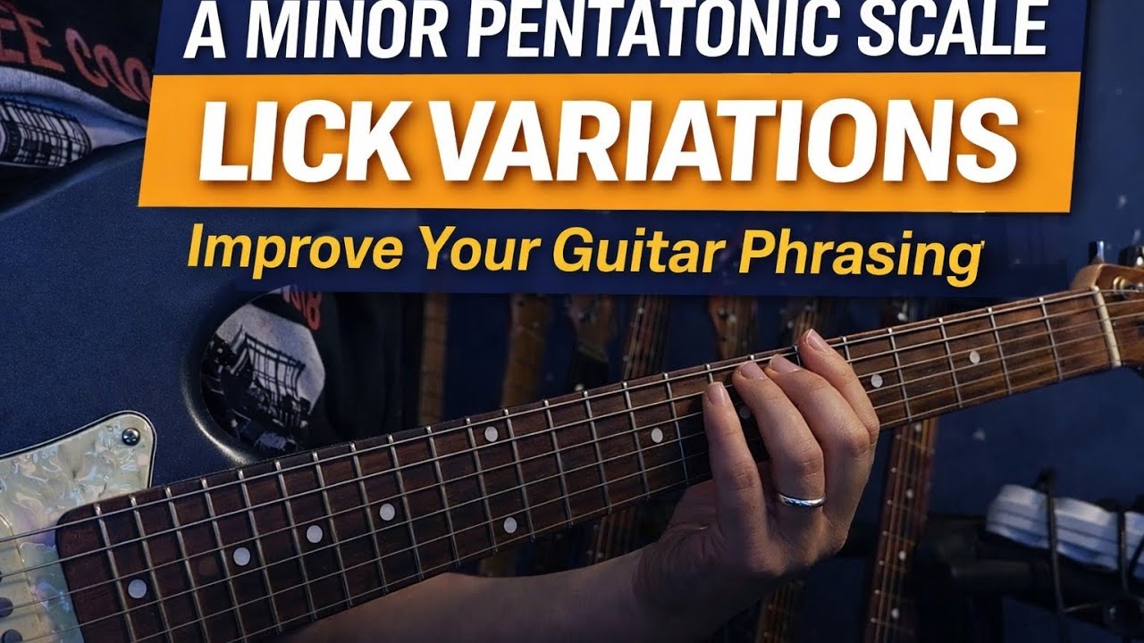 A Minor Pentatonic Lick Variations 🎸 | Improve Your Guitar Phrasing Fast!