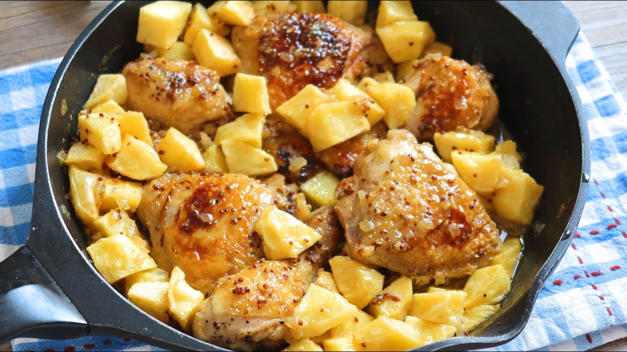 Pollo con miel y mostaza. Receta sencilla y espectacular