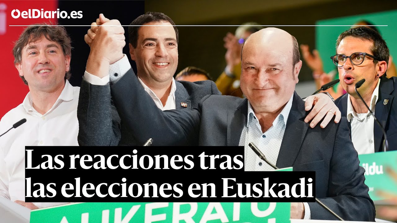 ELECCIONES EUSKADI: El PNV sobrevive a la subida de BILDU y retiene la mayoría absoluta con el PSE