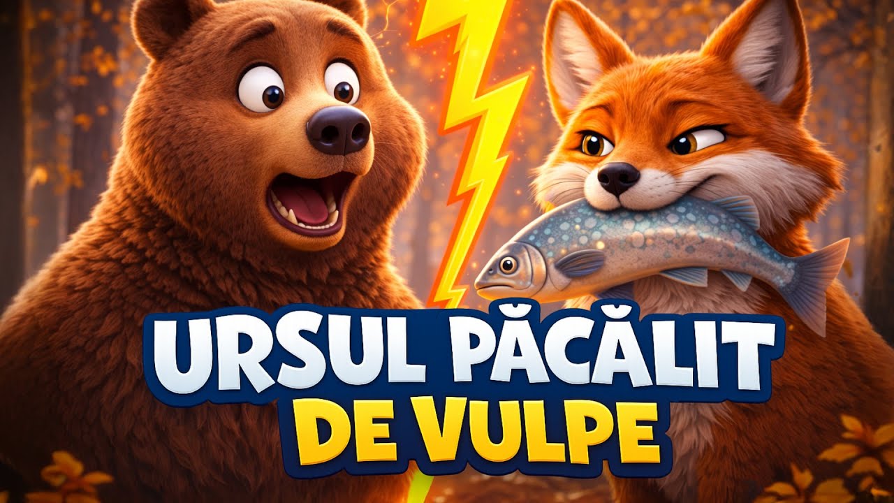 🐻 Медведь, обманутый лисой 🦊 Детская сказка | 3D-анимация | История на румынском языке