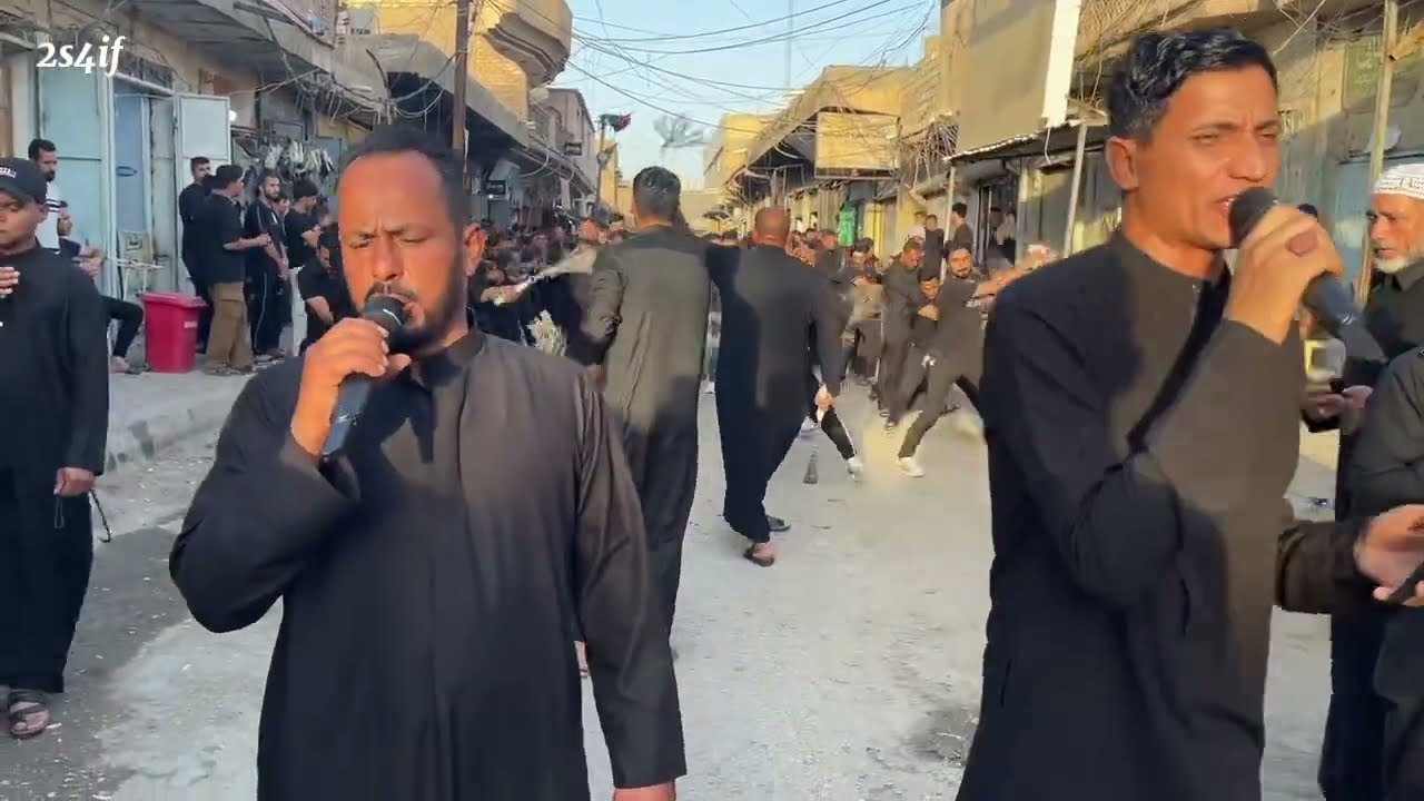 مشاركة موكب فاطمة الزهراء ع داخل ناحية سدة الهندية | استعراض المواكب | يوم 9 محرم | ملا حيدر اليساري