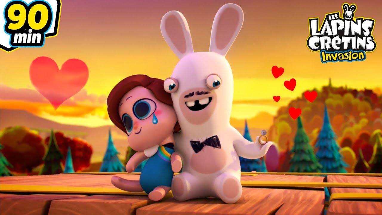 Un lapin Amoureux… D’une Poupée en plastique ! ‼️ ❤️  | Les Lapins Crétins Invasion 🐰| Dessin animé