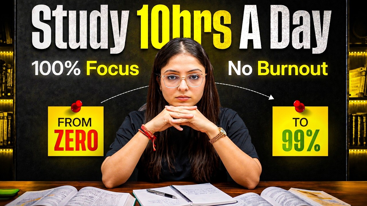How to Study for 10 hrs a DAY🔥| Get 95% in Class 12 Board Exam | Study for Long Hours | PRACTICAL...