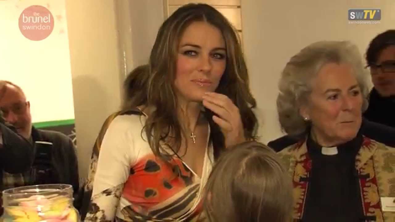 Liz Hurley Opens First 'Care in the High Street' Centre in Swindon.