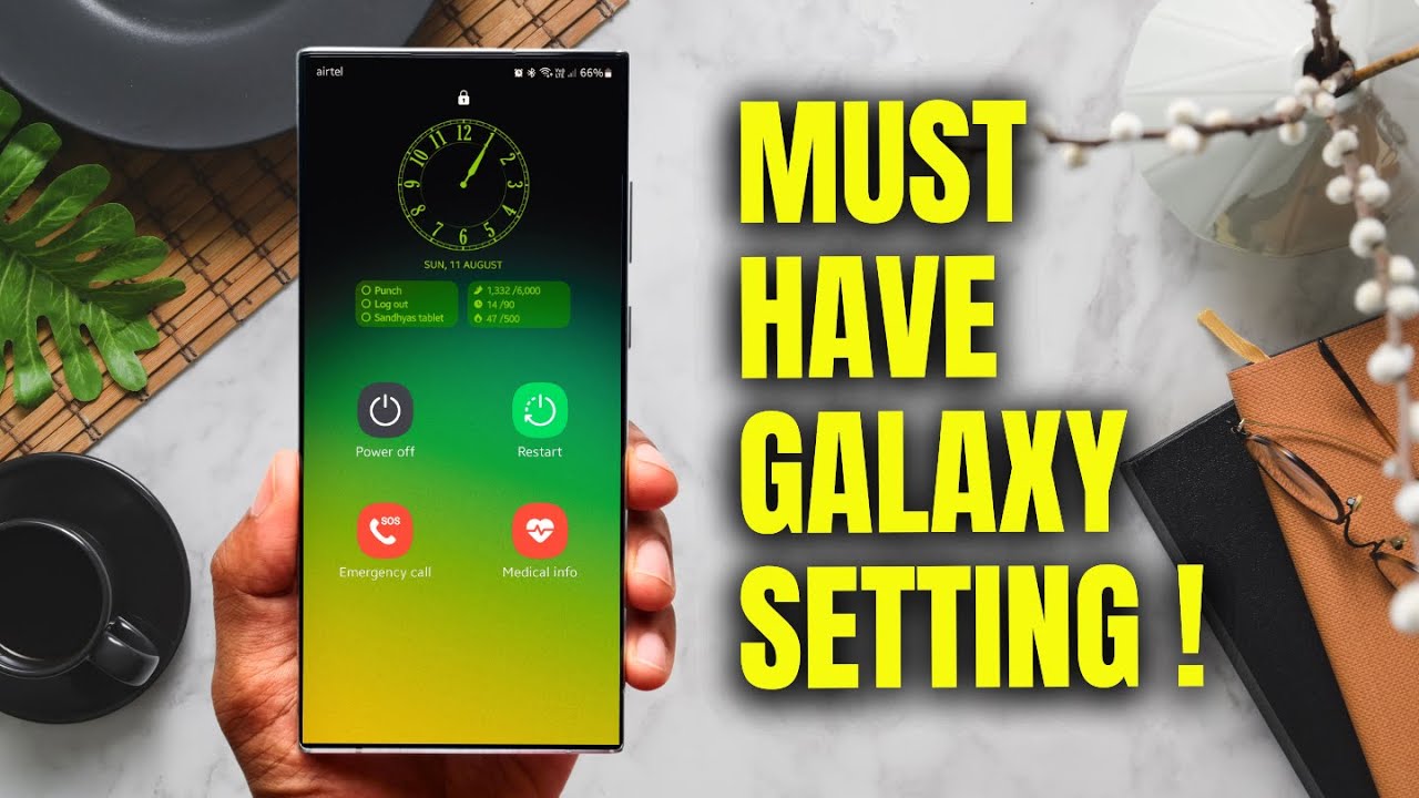 Как включить блокировку экрана перед выключением питания на телефонах Samsung Galaxy!