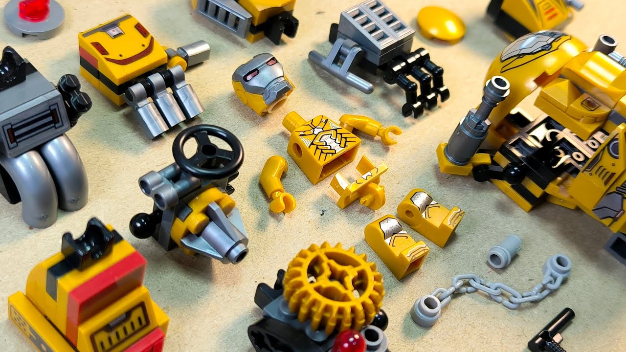 lego hulkbuster | mechanical gold hulkbuster | minifigures lego unofficial
