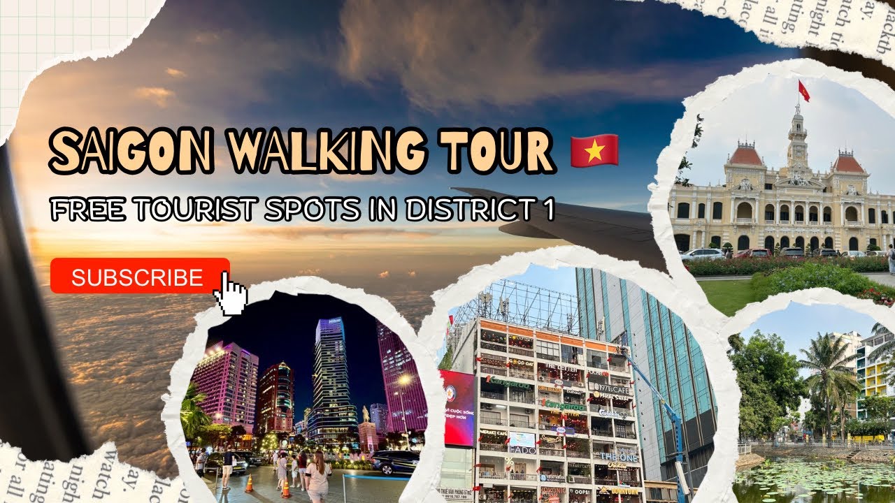 FREE Walking Tour in Ho Chi Minh City 🇻🇳 |  What You Can See in Saigon for FREE ❤️