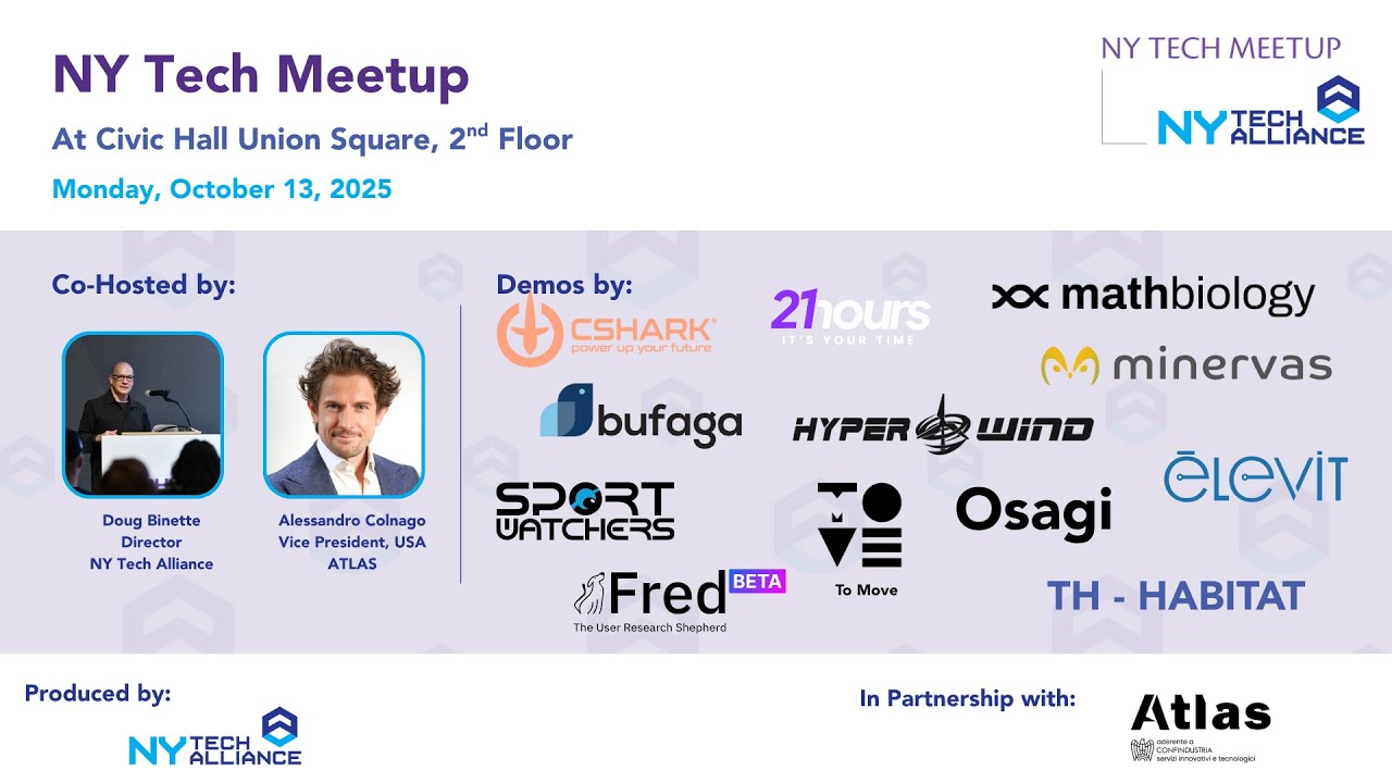 NY Tech Meetup - Monday, October 13, 2025