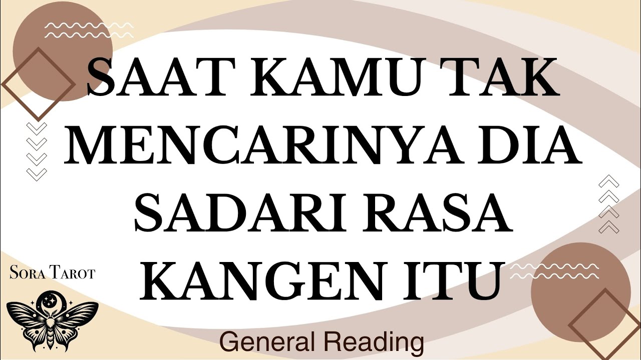 DIA SADARI KANGEN ITU