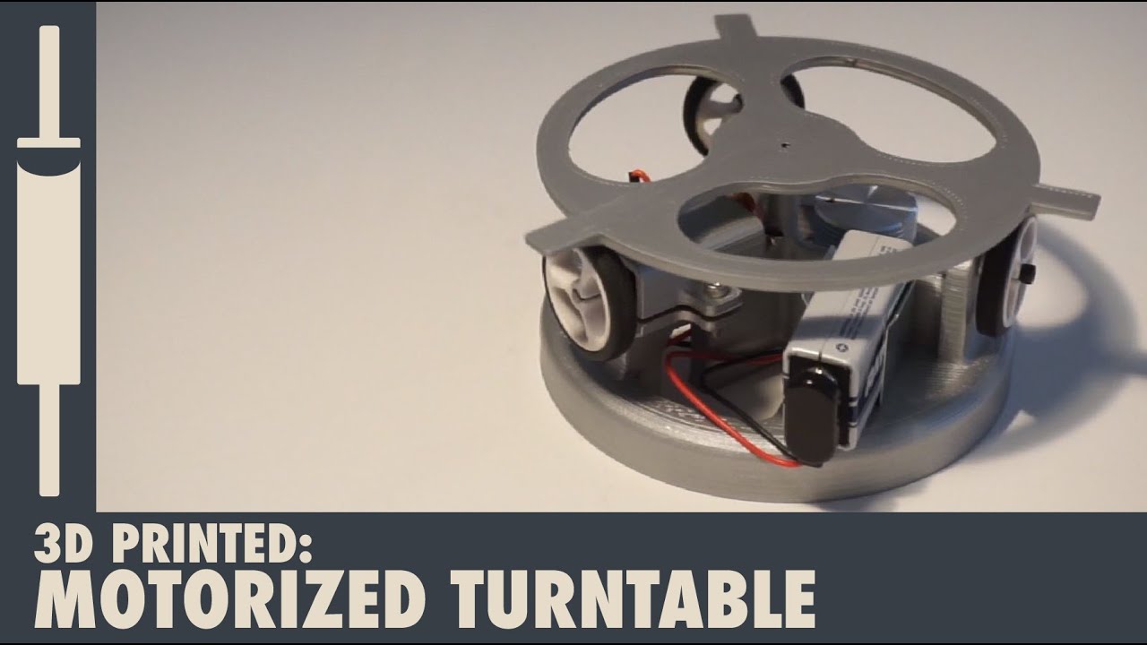 3D Printed - Motorized Turntable (Lazy Susan)