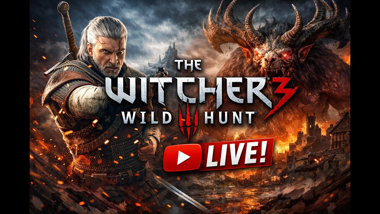lets Play: The Witcher 3 gesamter Livestream vom 22.01.26