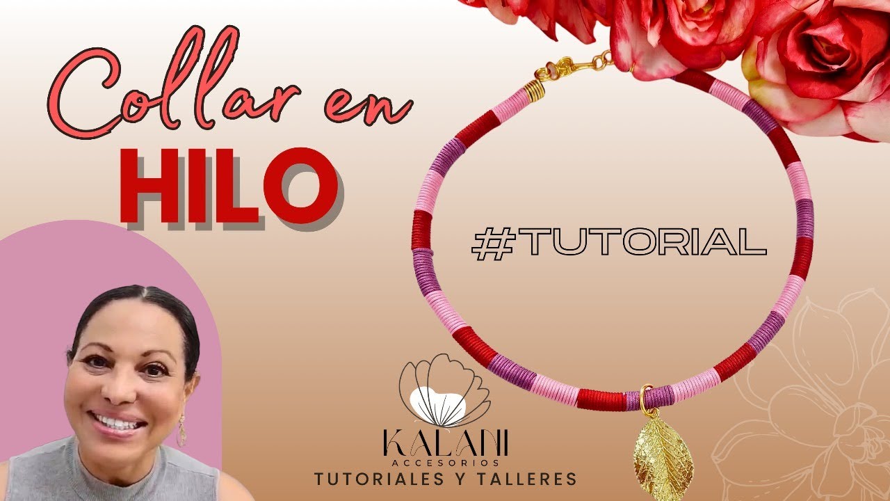COLLAR EN HILO MULTICOLOR. TÈCNICA QUE SIRVE TAMBIÈN PARA PULSERAS, TE VA A ENCANTAR 😍😍😍