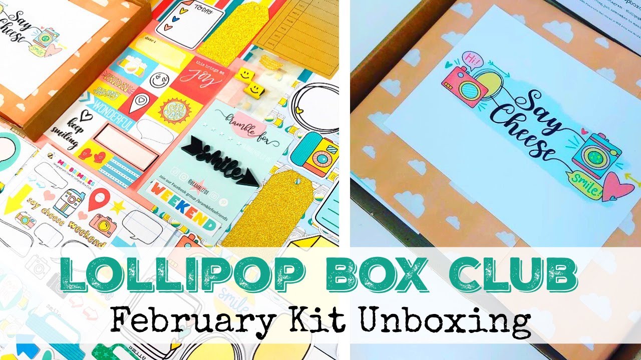 FEBRUARY KIT UNBOXING | Monthly Kit | Journal & Scrapbooks | LOLLIPOP BOX CLUB | ad