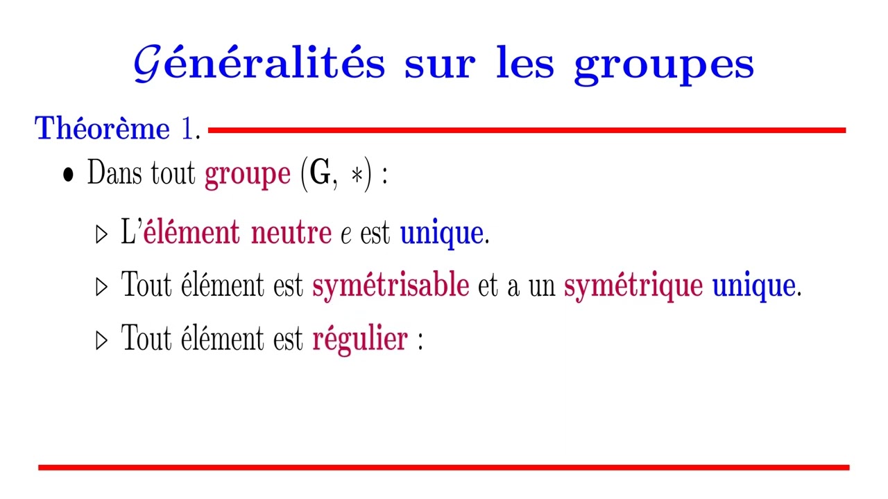 Groupes [Leçon 1 : généralités sur les groupes]
