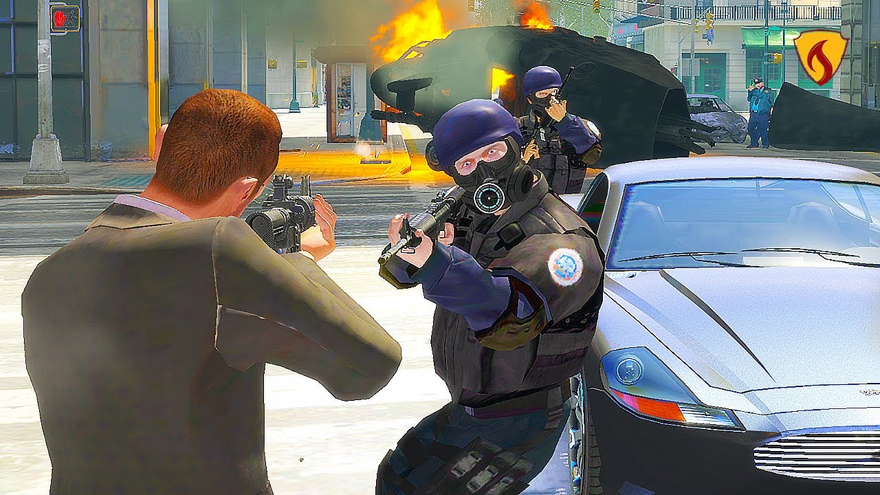 GTA 4 Rampage – Niko's 6-Star Crazy Cops Battle at The Triangle | Epic Escape! - # 1