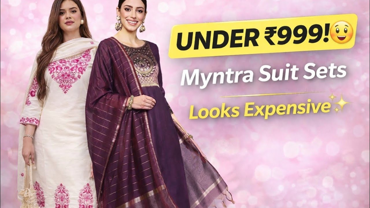 Myntra Suit Sets Under ₹999🛍️😍 | 🔗👇LINKS IN THE DESCRIPTION @cutethingsinlifes     @myntra 