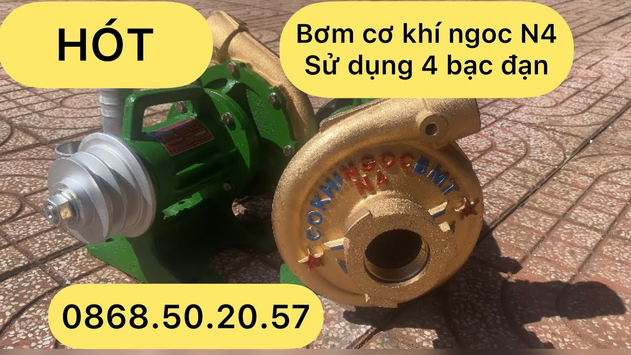 Bơm cơ khí ngọc N4 sử dụng (4 BẠC ĐẠN ) tại Điện Cơ Tuấn Quyên . 0868.50.20.57