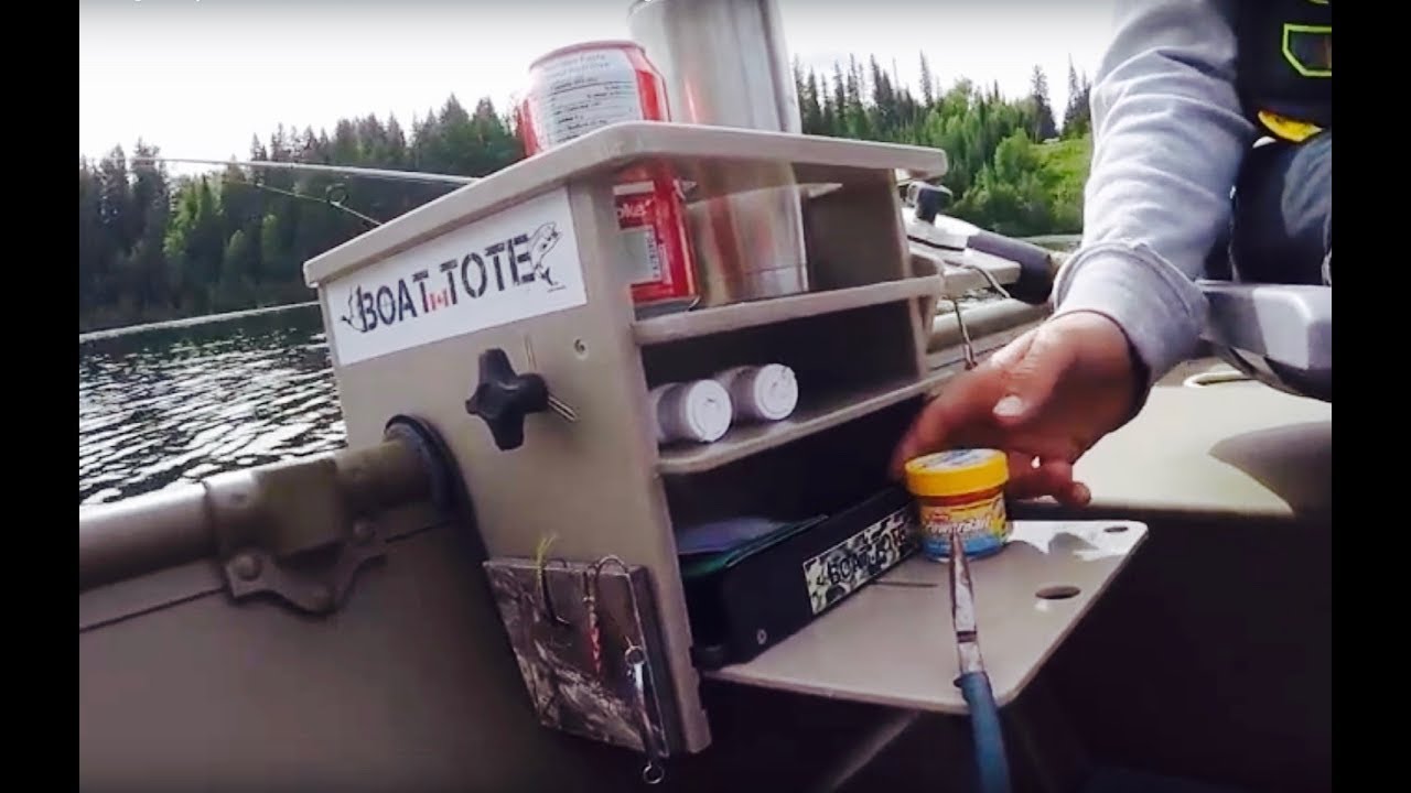 The Boat Tote | Storage for your Rod, Drinks, Tools and Tackle | ReelFishing