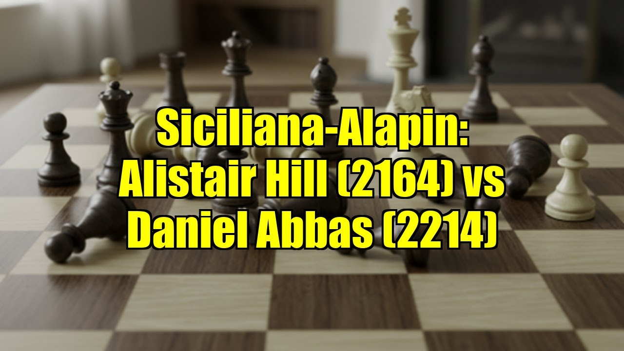 Siciliana-Alapin: Alistair Hill (2164) vs Daniel Abbas (2214)