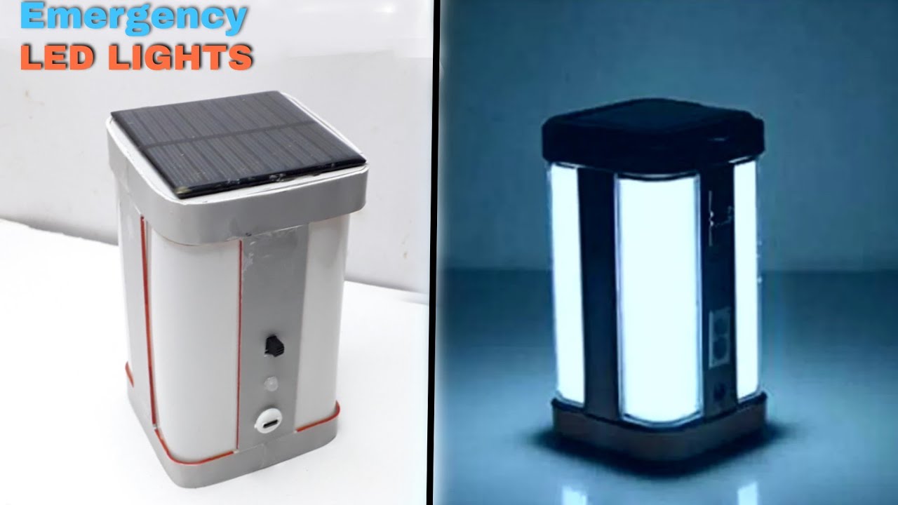 Making an rechargeable LED LIGHT || solar Emergency LIGHT kaise banaye ||