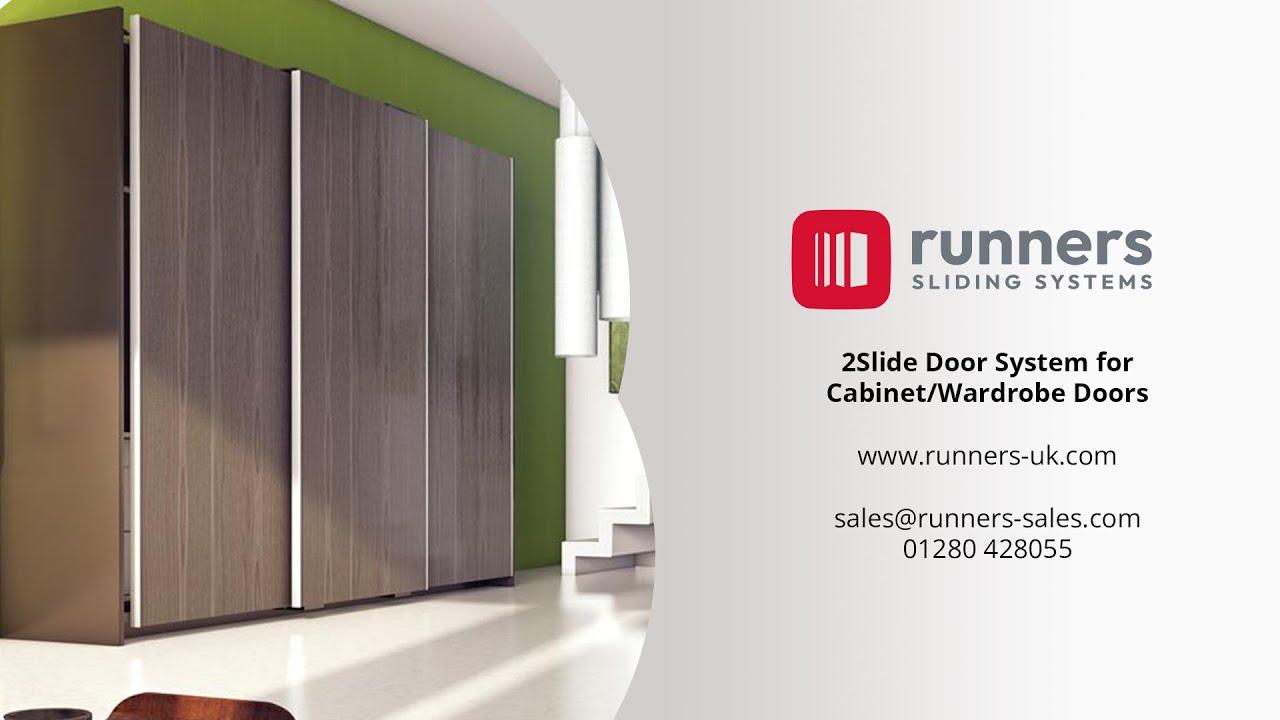 Runners - 2Slide Door System for Cabinet/Wardrobe Doors