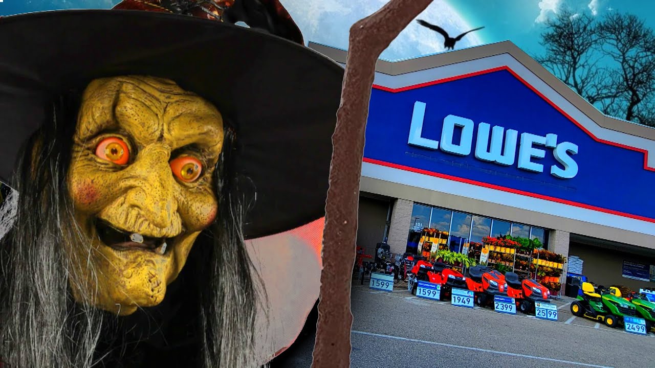 12 foot MUMMY ANIMATRONIC and AWESOME HALLOWEEN INFLATABLES at LOWES 2022 !! WITCH CLOWNS