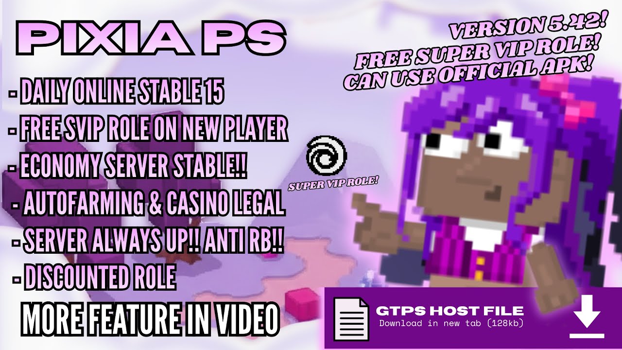 FREE SUPER VIP ROLE!! | BEST GROWTOPIA PRIVATE SERVER 2026 / NEW GTPS | PIXIA PS