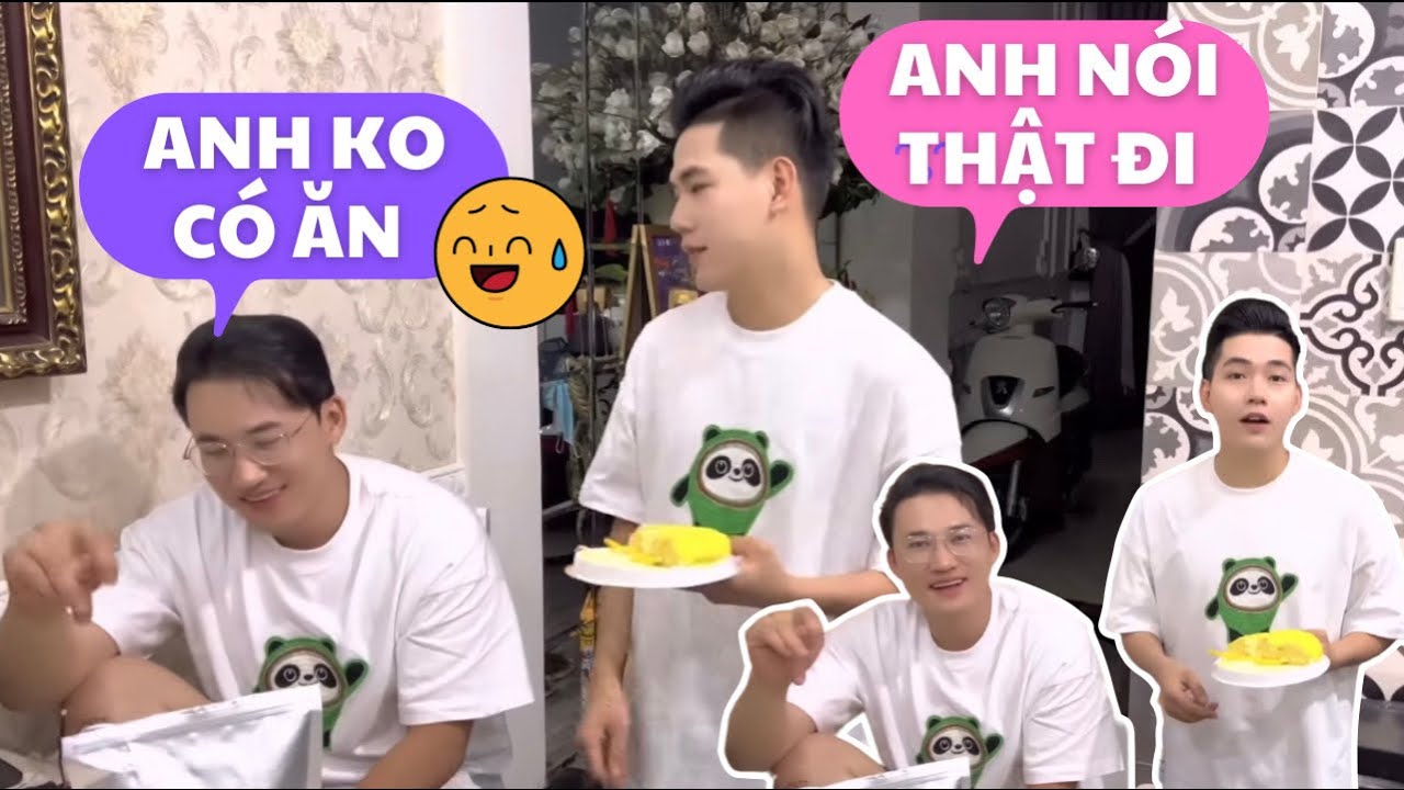 Thanh Đoàn bố.c ph.ốt Hà Trí Quang lén xuống bếp ăn đêm