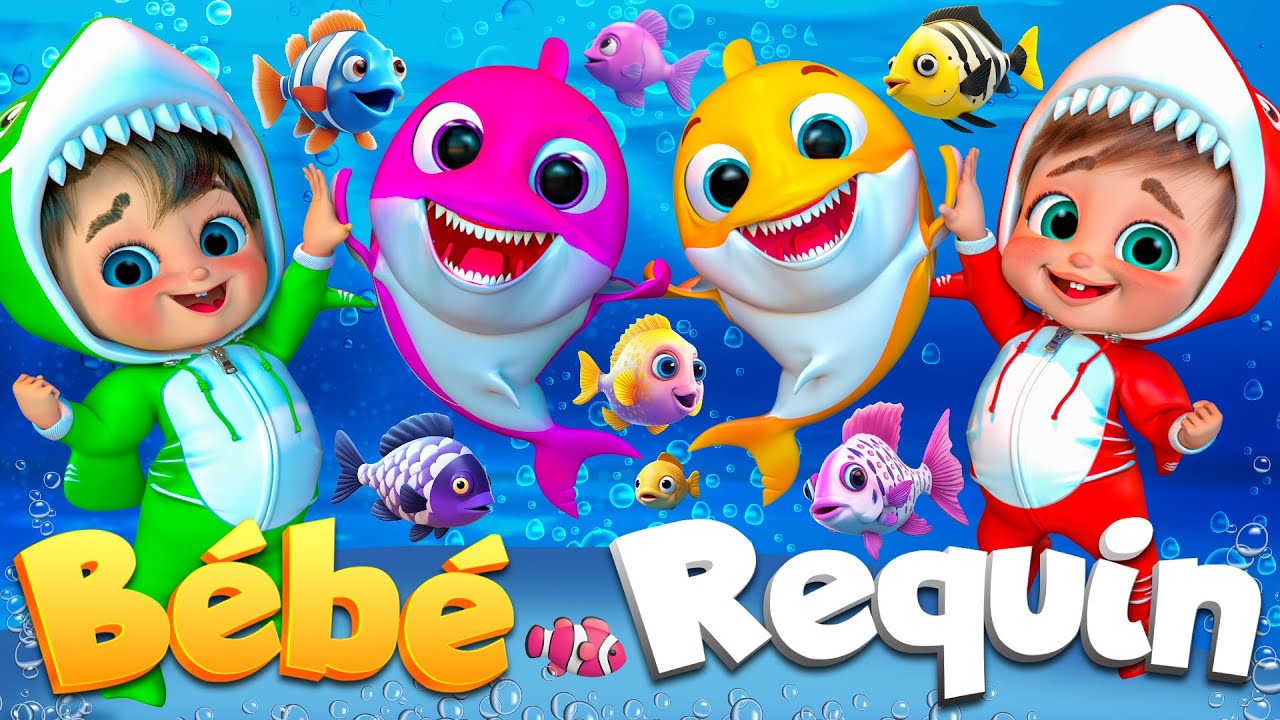 Bébé Requin dans l’Océan Bleu | Comptines Et Chansons | À Bébé Chanson @SuperLucaLEFrancais