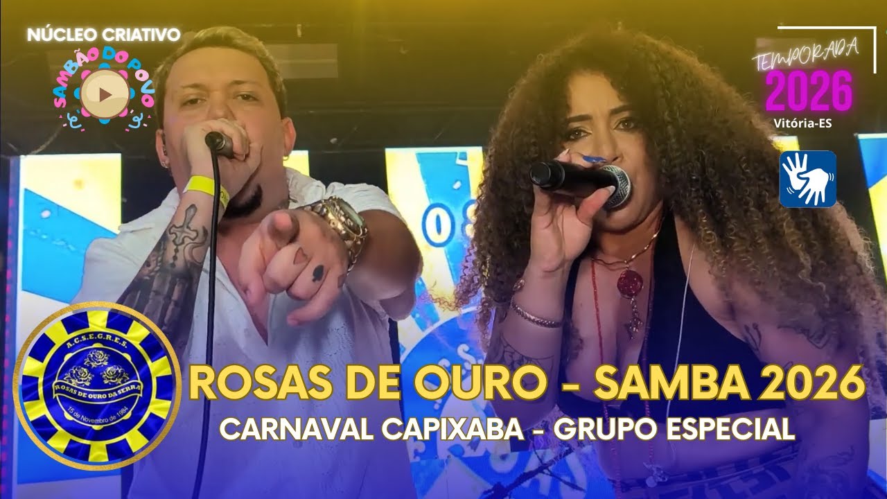 CLIPE: ROSAS DE OURO / SAMBA 2026 / AO VIVO