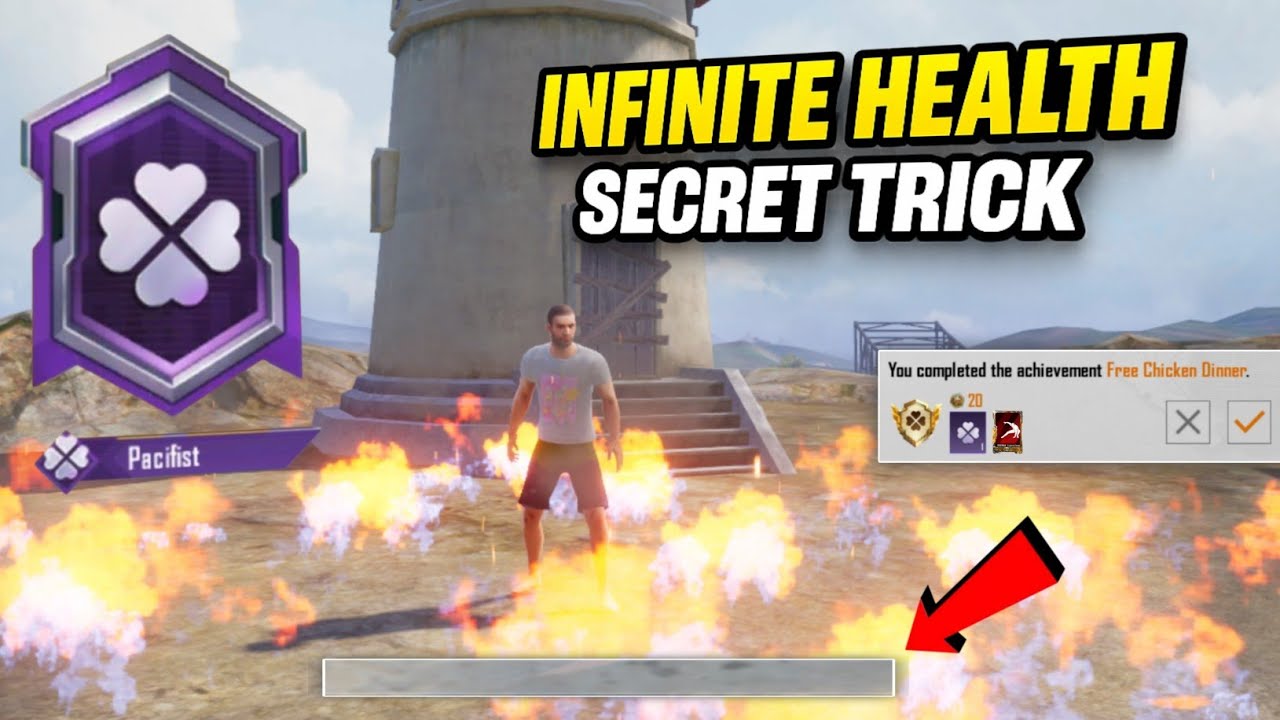 🔥Pacifist Title Complete with This INFINITE HEALTH SECRET TRICK | BGMI PUBGM