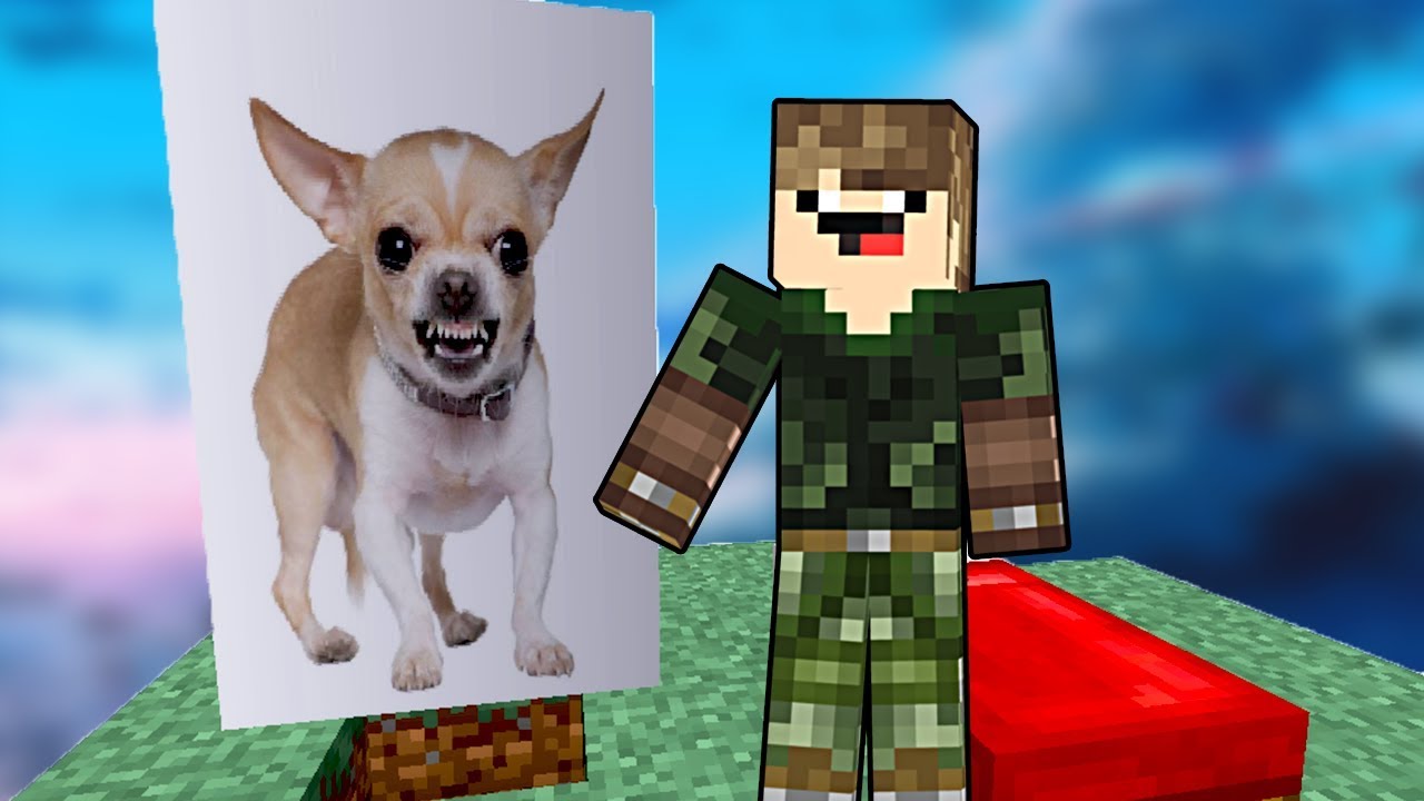 CUIDADO! CÃO BRAVO NA ILHA l MINECRAFT BED WARS