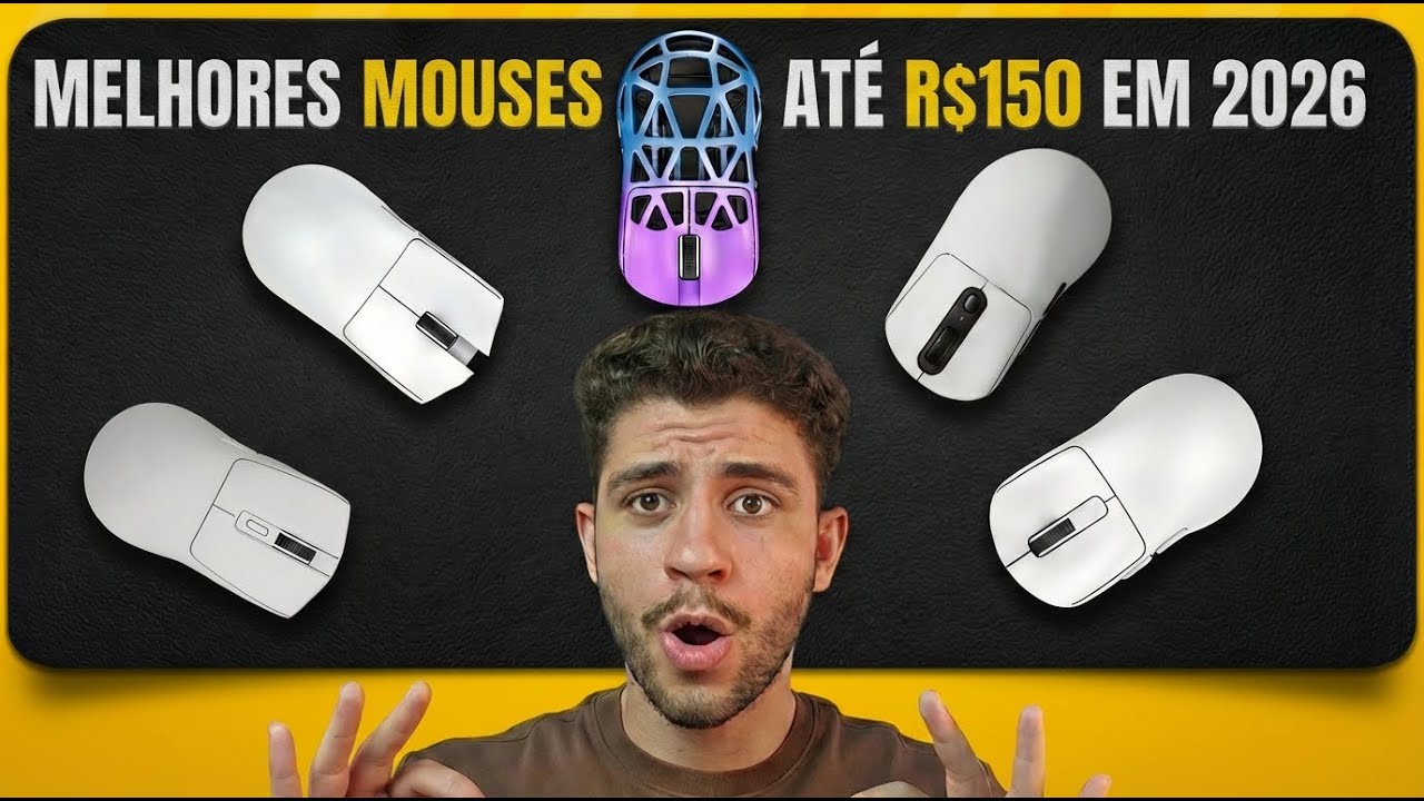 Lista: Melhores Mouses Sem FiO até R$150 de 2026 (só mouse bom e barato)