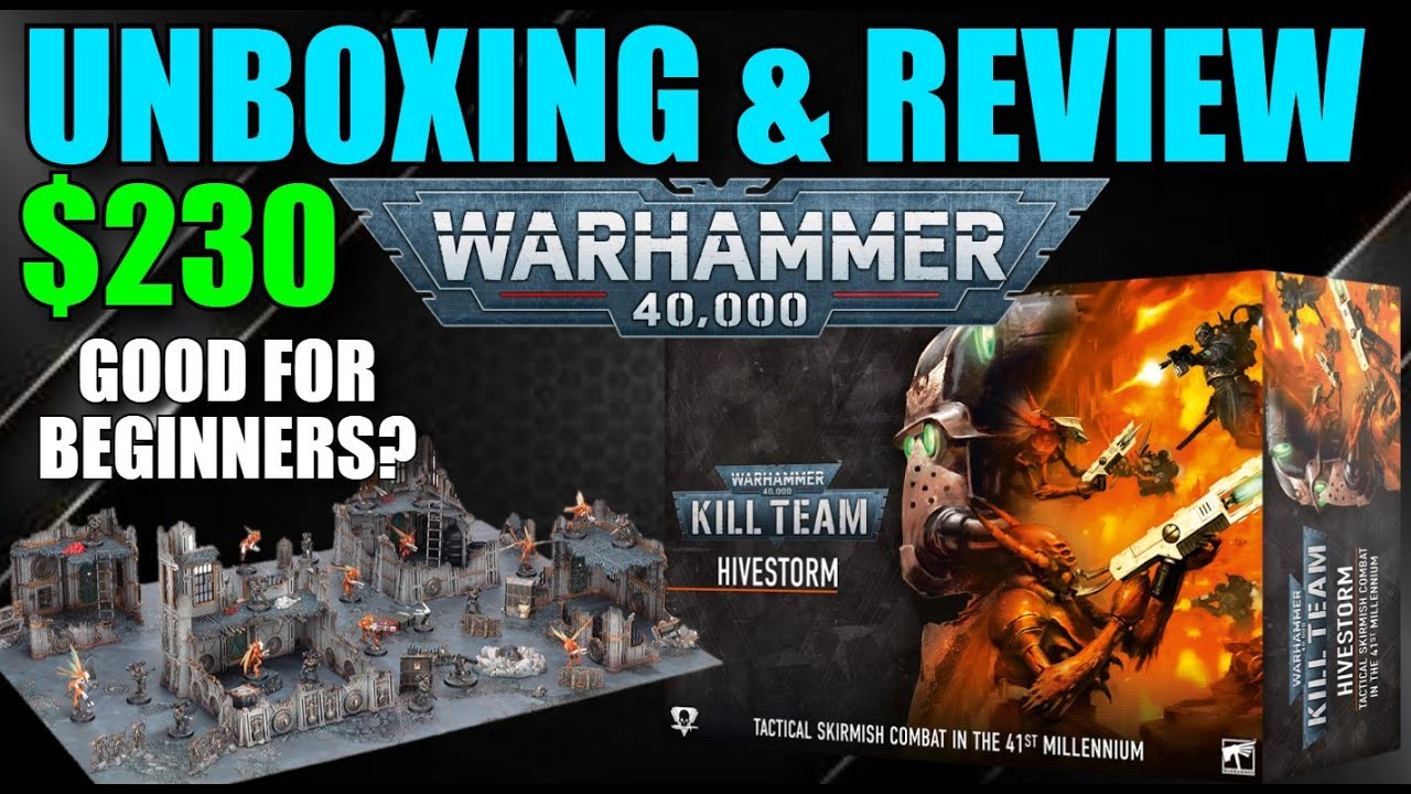 Распаковка Warhammer 40,000 Kill Team HIVESTORM (честный обзор) #New40k #KillTeam