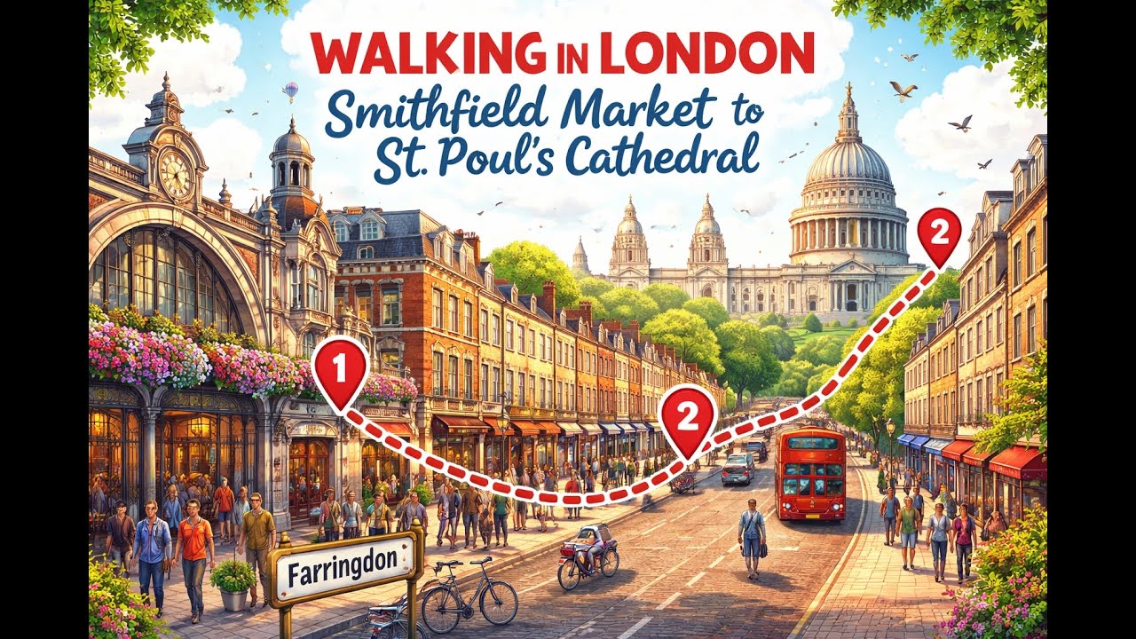 London Walking Tour | Smithfield Market to St Paul’s Cathedral & Beyond