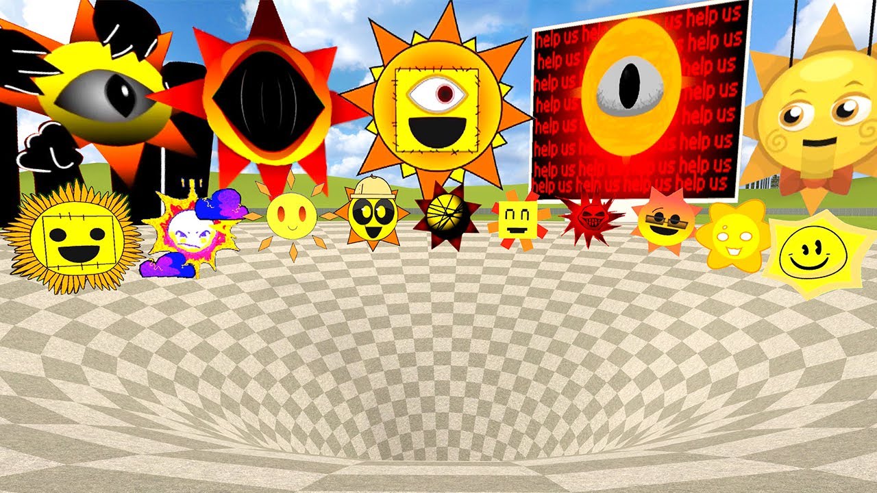 🌀 FUNNEL ALL NEW MR SUN SPRUNKI SONG FAMILY EVOLUTION SPARTAN KICKING in Garry's Mod