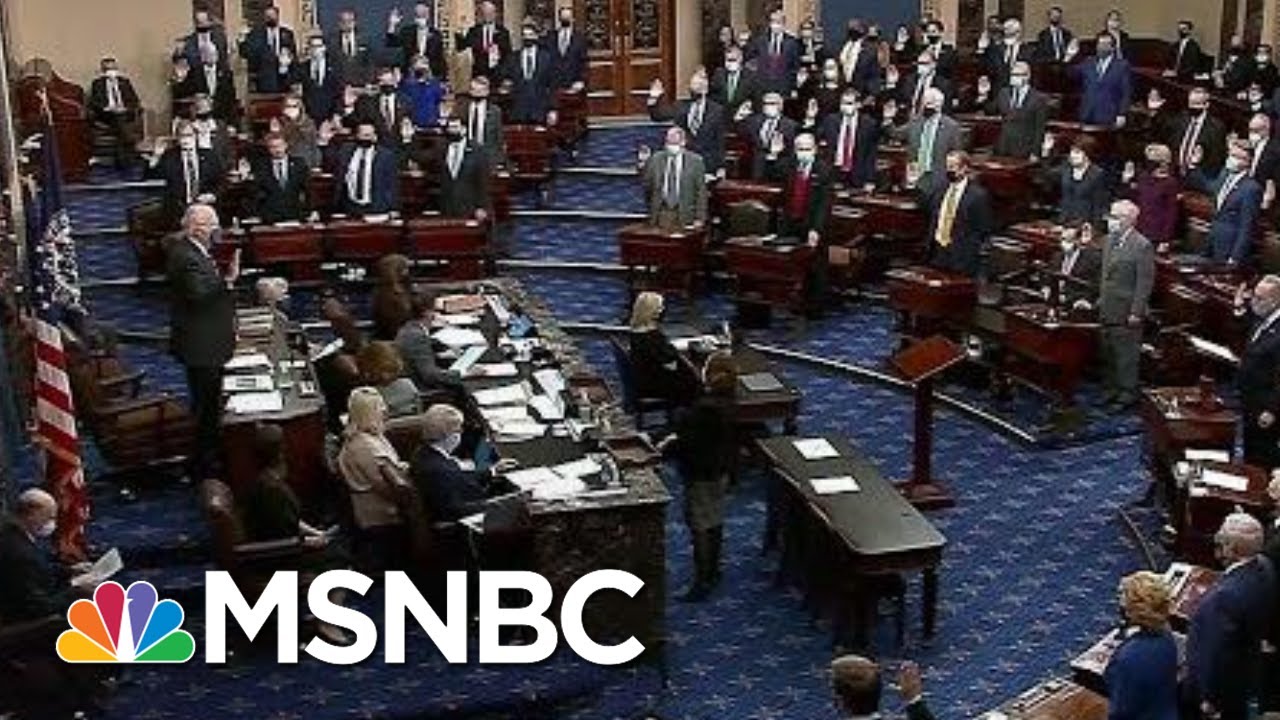 Senators Sworn-In For Second Trump Impeachment Trial | MSNBC