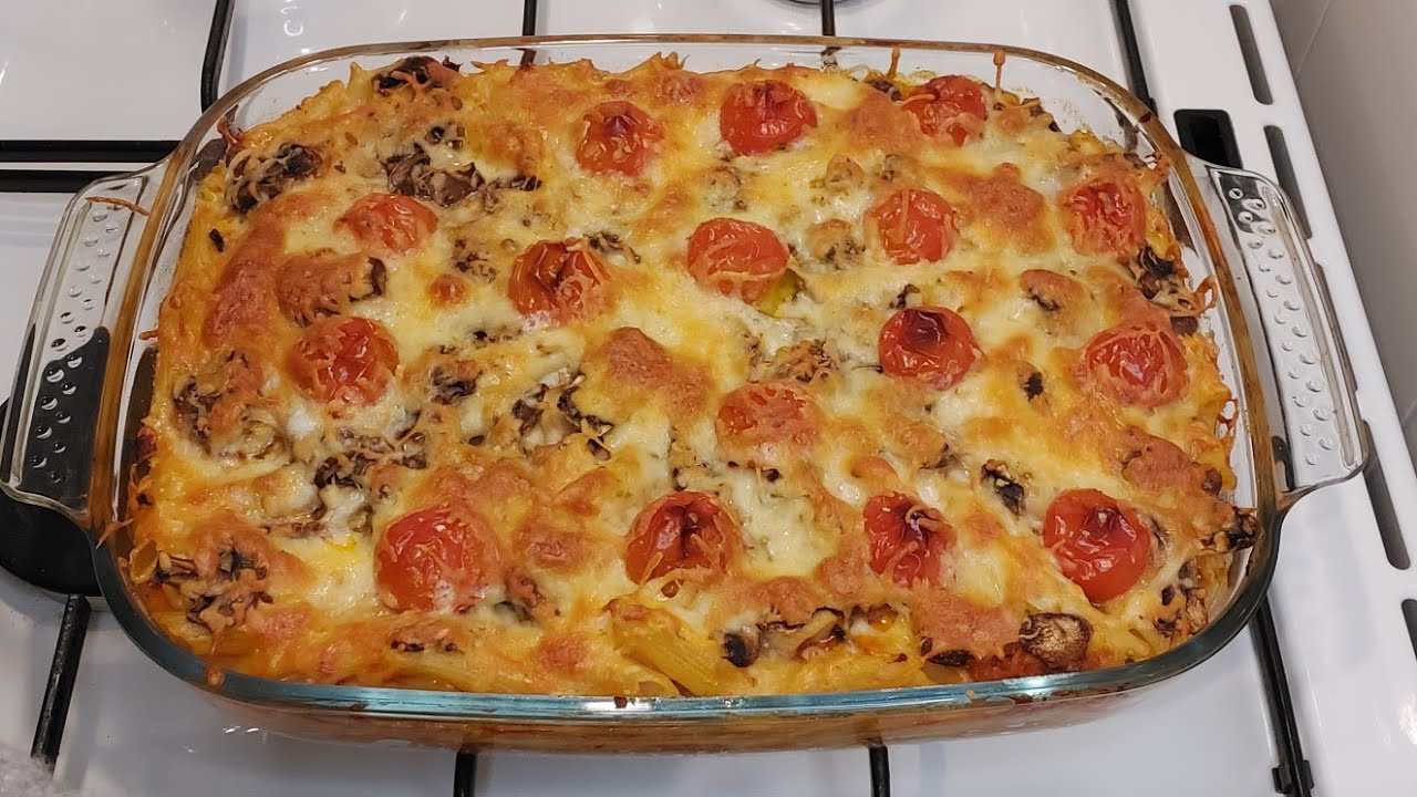 White Sauce Pasta And Chicken Bake recipe معكرونة بالبشاميل بحشوة الدجاج بأسهل طريقة