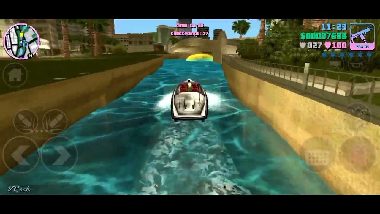 GTA Vice City - Android Walkthrough - Mission #30 - Stunt Boat Challenge