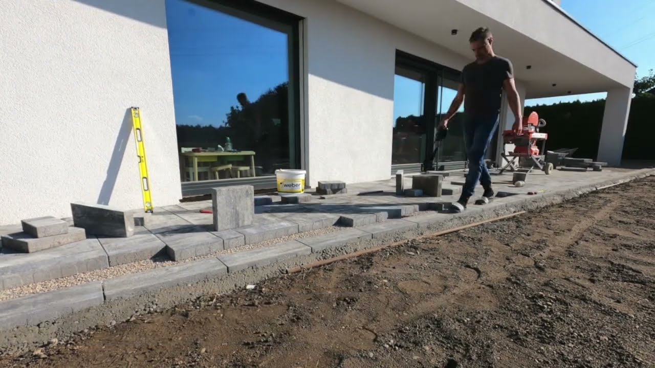 Tlakovanje terase v dveh minutah