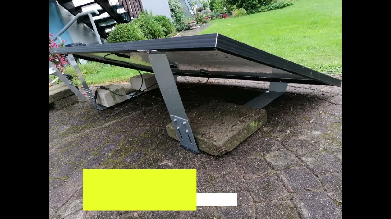 PV-Flex 2P Solar Flachdachhalterung Aufständerung Balkonsolaranlage 
