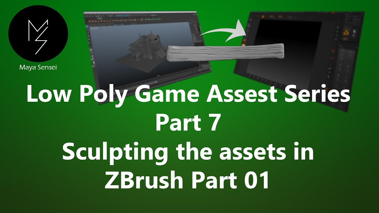 Maya Modeling Techniques - Low Poly Assets for games - Part 7